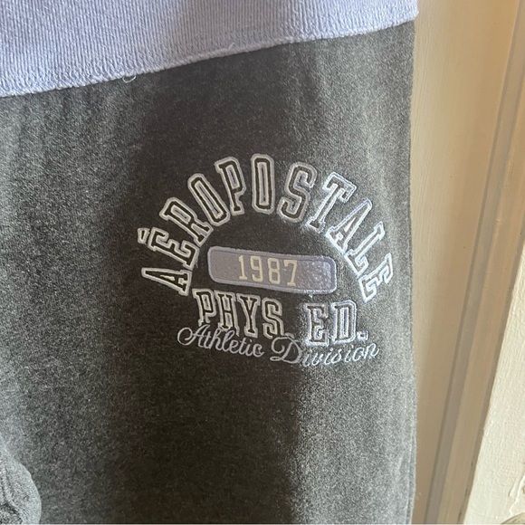 Aeropostale phys ed athletics division high waisted wide leg sweats size large - Picture 4 of 4